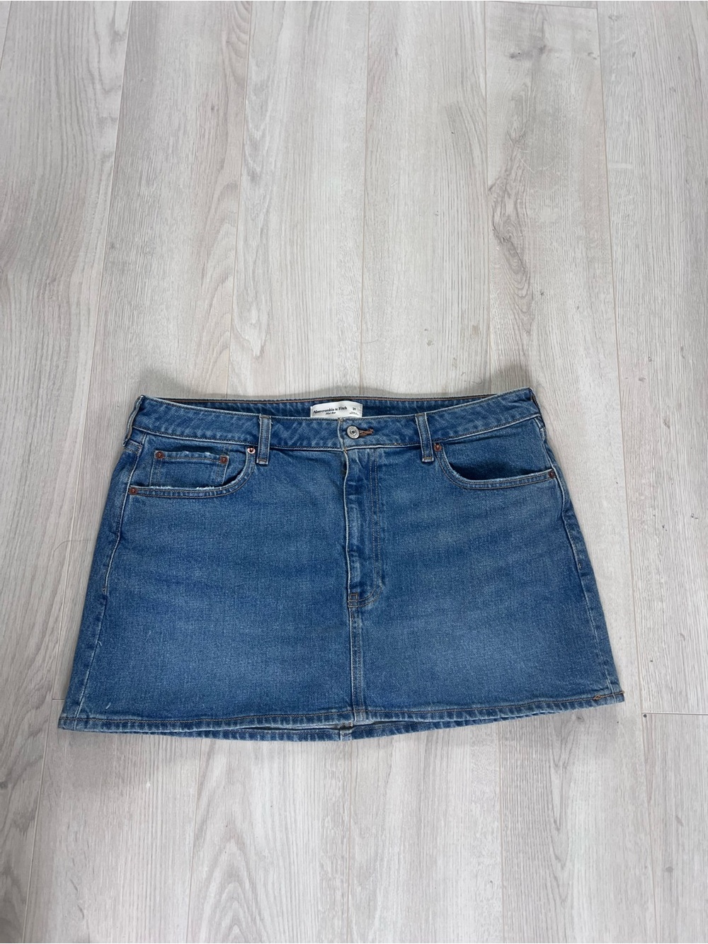 Abercrombie & Fitch Blue Denim Mini Skirt